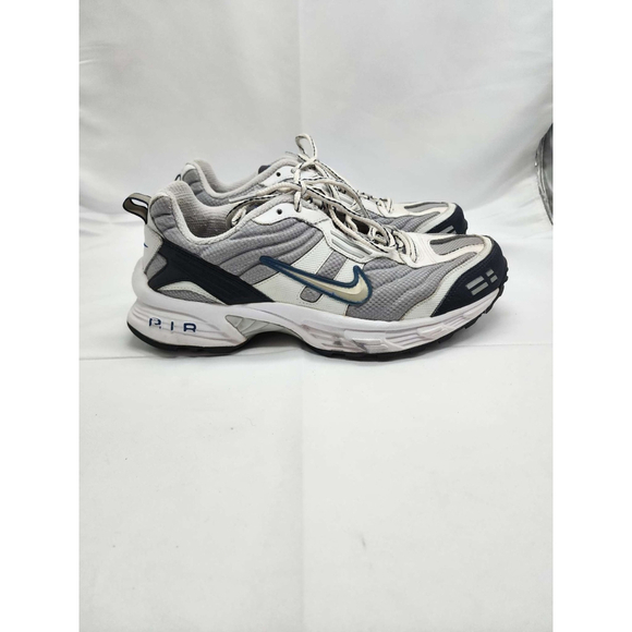 Nike Air Max Running Shoes Gray White Blue Size 9 Men\'s Used main image 4